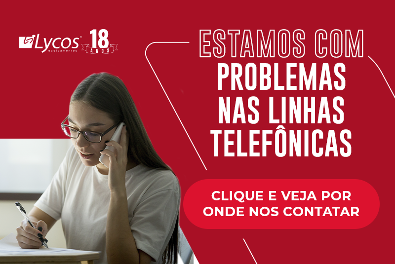 Problemas nas linhas telefônicas