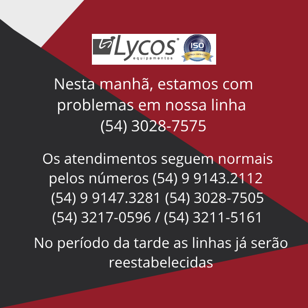 Atendimento Telefone Lycos (29/11/2019)