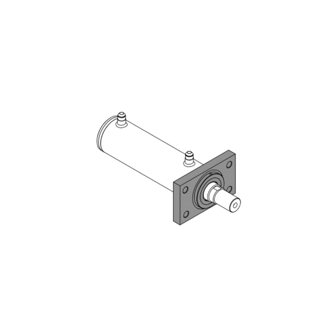 Flange Retangular Dianteira